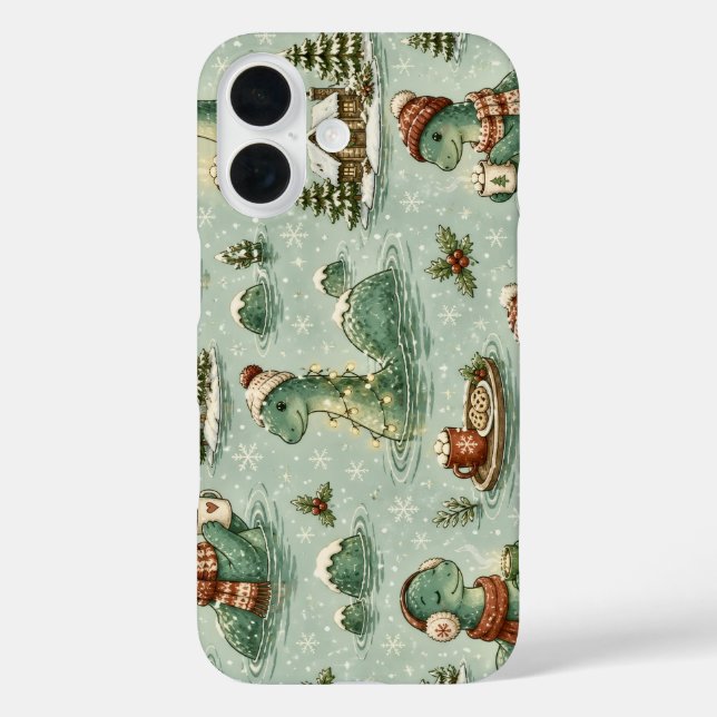 Coques Case-Mate iPhone Nessie de Noël Monstre du Loch Ness Confortable Cr (Verso)