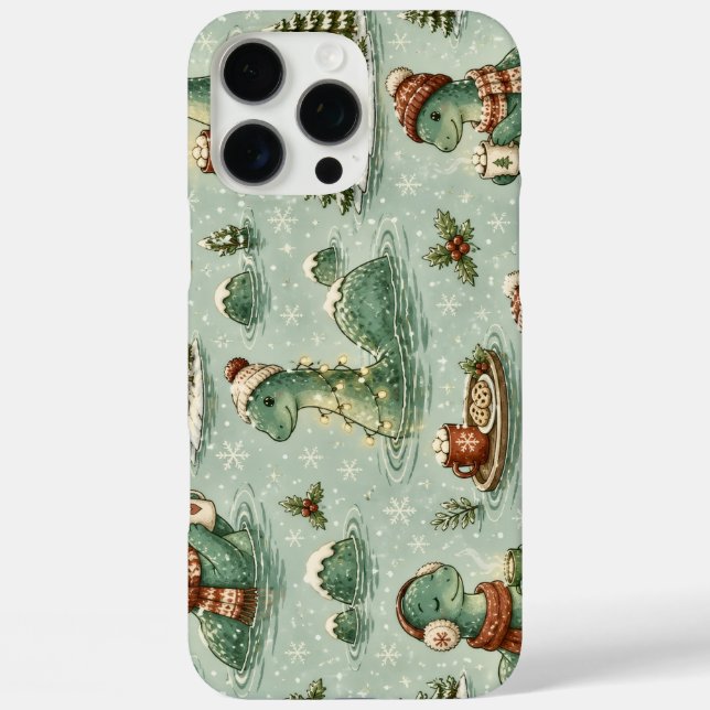 Coques Case-Mate iPhone Nessie de Noël Monstre du Loch Ness Confortable Cr (Verso)