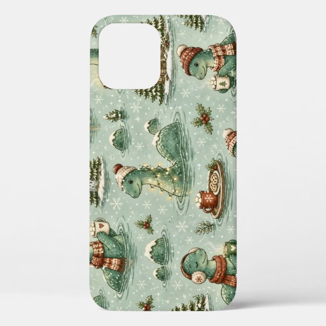 Coques Case-Mate iPhone Nessie de Noël Monstre du Loch Ness Confortable Cr (Verso)