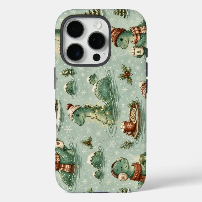Coques Case-Mate iPhone Nessie de Noël Monstre du Loch Ness Confortable Cr (Verso)