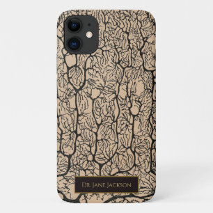Case-Mate iPhone Case Neurologue Sépia Black Purkinje Dessin