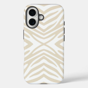 Coques iPhone 16 Neutral Zebra