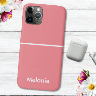 Case-Mate iPhone Case Neutre Minimaliste moderne orange monogramme