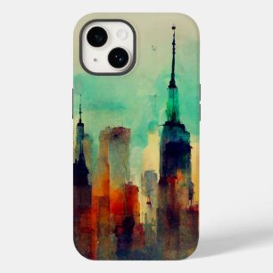 Coque Case-Mate iPhone New York City Sky Line - Couleur de l'eau
