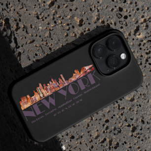 Case-Mate iPhone Case New York City Skyline. Boroughs et coordonnées