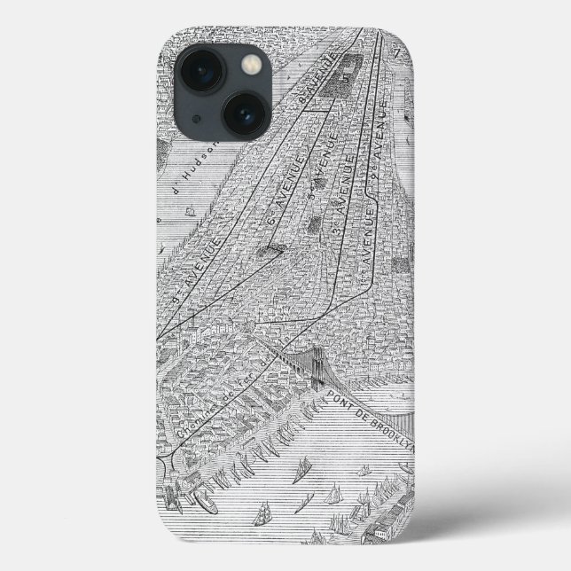 Coques Case-Mate iPhone New York : El Train, C1878 (Verso)