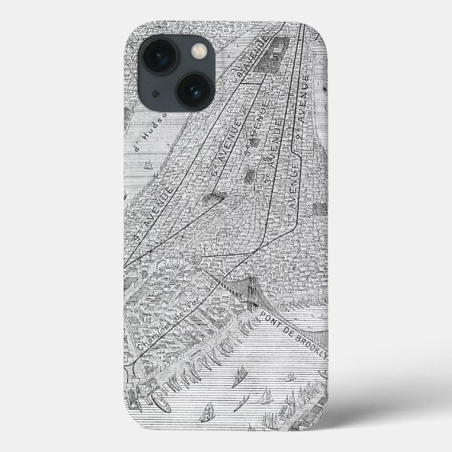 Coques Case-Mate iPhone New York: El Train, C1878 (Verso)