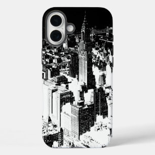 Coque Pour iPhone 16 Plus New York noir et blanc