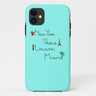Etui iPhone Case-Mate New York, Paris, Londres, Miami