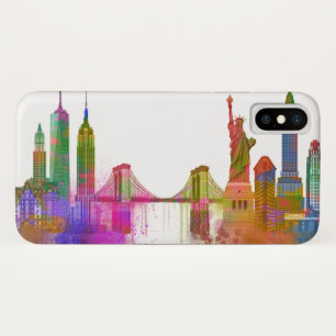 Case-Mate iPhone Case New York Skyline - Arc en ciel