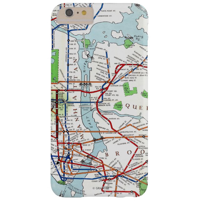Coques Case-Mate iPhone New York : Souterrain Map, 1940 (Dos)