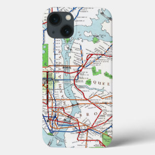 Etui iPhone Case-Mate New York: Subway Map, 1940