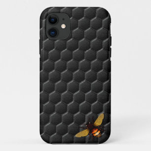 Etui iPhone Case-Mate Nid d'abeilles noir