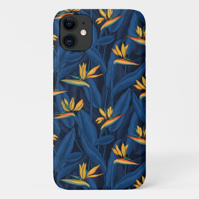 Coques Case-Mate iPhone Night bird of Paradise garden 2 (Dos)