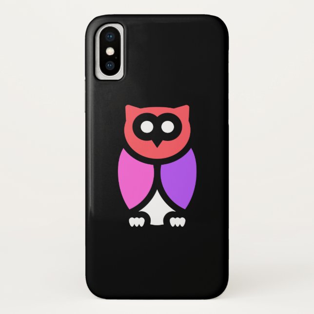 Coques Case-Mate iPhone Night Owl, Beau rose & rouge, Pop Art Abstrait (Dos)