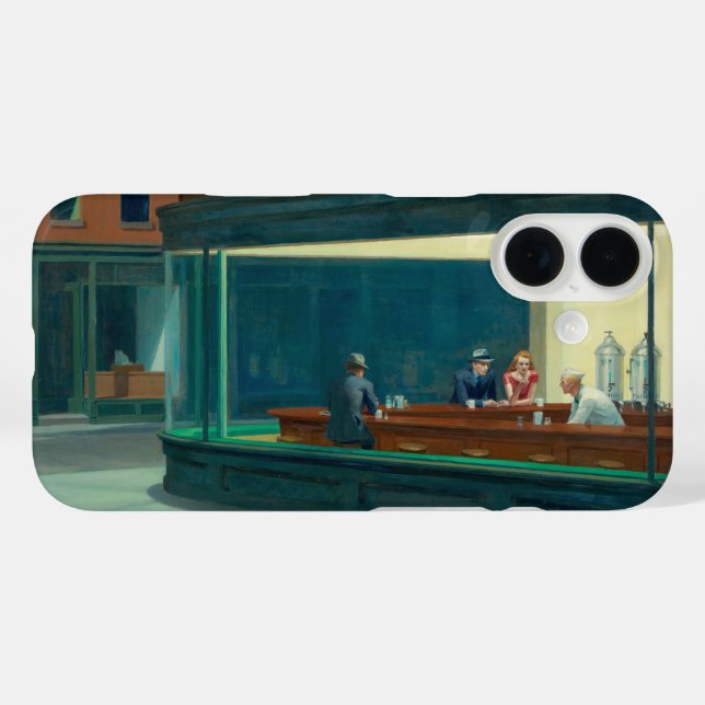 Coques Case-Mate iPhone Nighthawks 1942 par Edward Hopper (Verso (horizontal))