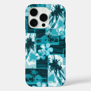 Coque iPhone 16 Pro Niihau Island Plumeria Hawaii Palm Tree Turquoise