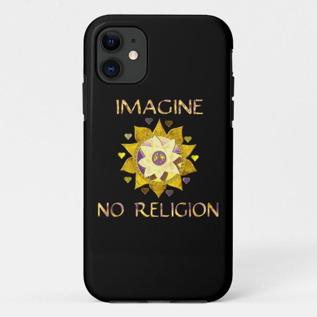 Coques Case-Mate iPhone N'imaginez aucune religion (Dos)