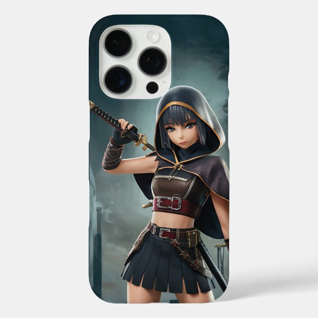 Coques Case-Mate iPhone Ninja Girl Art - Dynamic et Fierce Warrier (Verso)