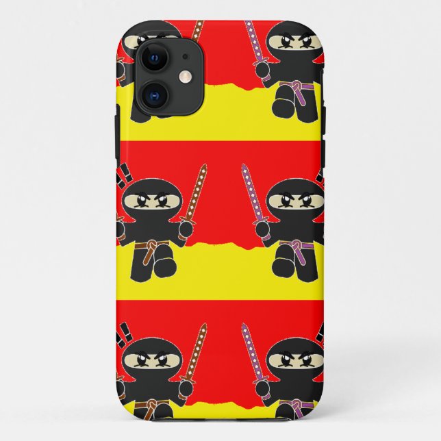 Coques Case-Mate iPhone Ninjas en colère (Dos)