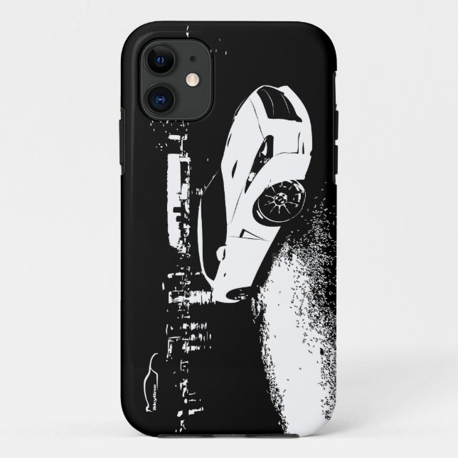 Coques Case-Mate iPhone Nissan Skyline GTR avec la ville allume le (Dos)