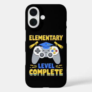 Coque Pour iPhone 16 Niveau élémentaire Complet Jeu Gamer Graduation