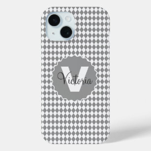 Coque Case-Mate iPhone Niveaux de gris du tableau de bord avec nom de mon