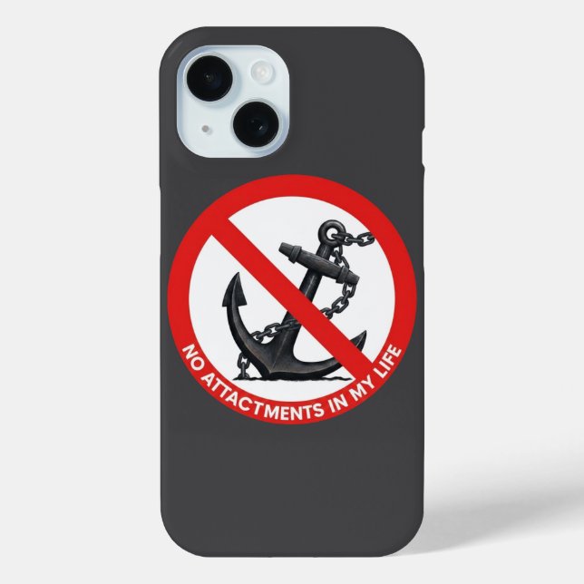 Coques Case-Mate iPhone No attachments in my life (Verso)