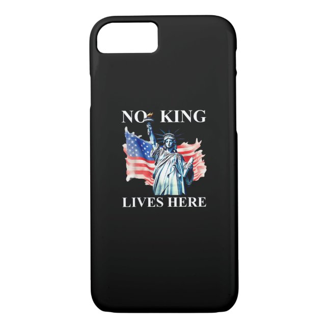 Coques Case-Mate iPhone No King Lives in America Freedom Flag Patriotic (Dos)