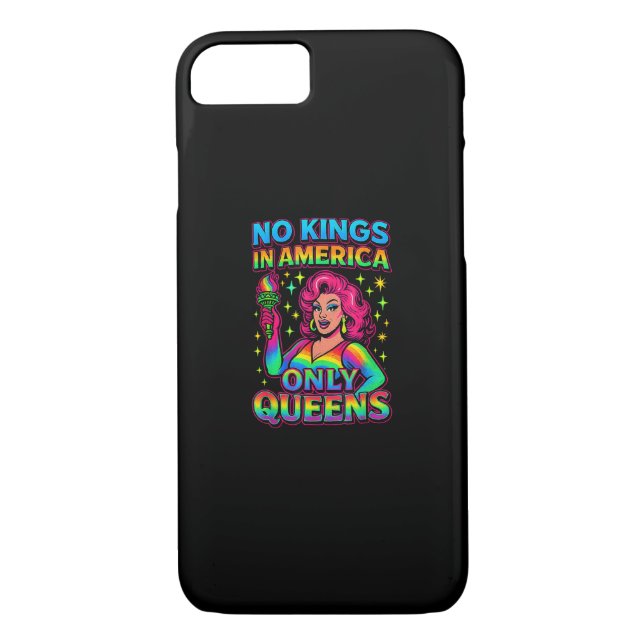 Coques Case-Mate iPhone No Kings In America Only Queens Funny Queer Gay Pr (Dos)