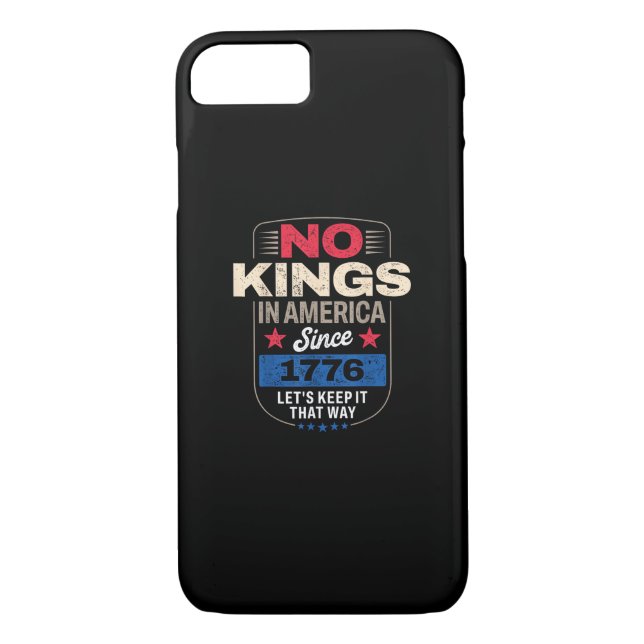 Coques Case-Mate iPhone No Kings In America Retro Classic (Dos)
