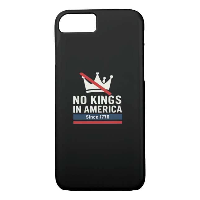 Coques Case-Mate iPhone No Kings In America Since 1776 Patriotic Graphic D (Dos)