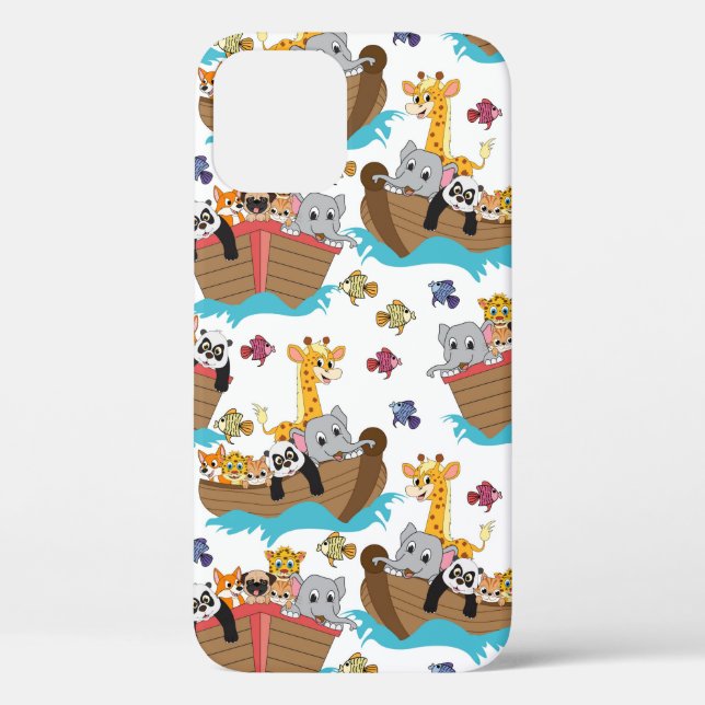 Coques Case-Mate iPhone Noahs Ark et les animaux sauvages (Verso)
