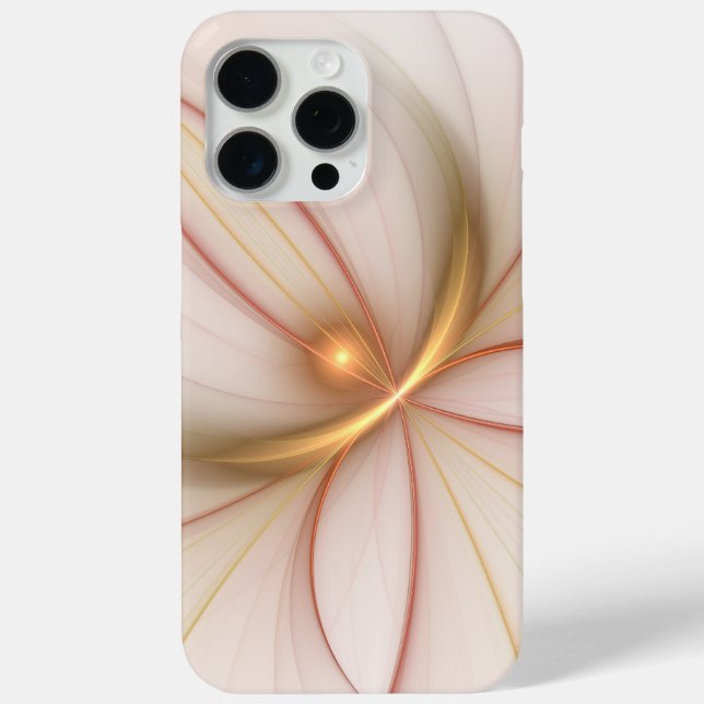 Coques Case-Mate iPhone Noble Cuivre Et Or Abstrait Art Fractal Moderne (Verso)