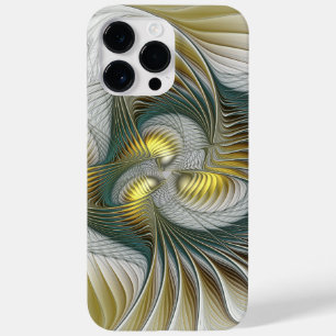 Coque Case-Mate iPhone Nobly Golden Turquoise Imaginaire Fractal Art