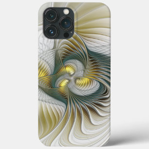 Case-Mate iPhone Case Nobly Golden Turquoise Imaginaire Fractal Art
