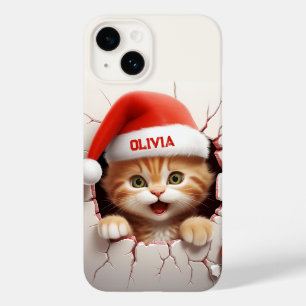 Coque Case-Mate iPhone Noël à Kitten 3D