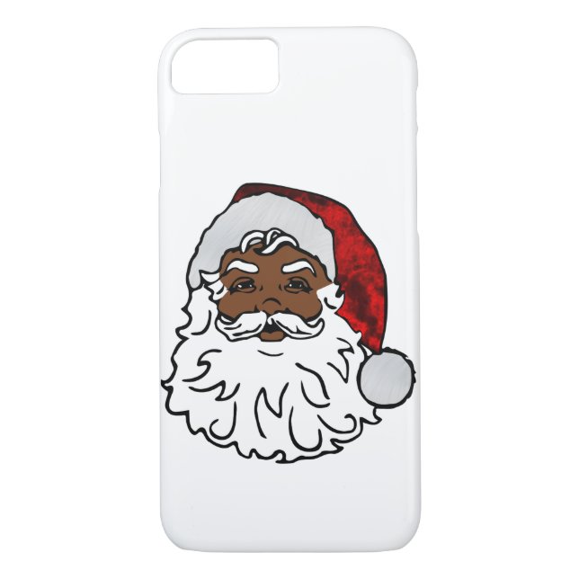 Coques Case-Mate iPhone noël africain noir père Noël (Dos)