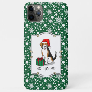 Case-Mate iPhone Case Noël Beagle de chapeau de Noël (tri couleur 3) Chi