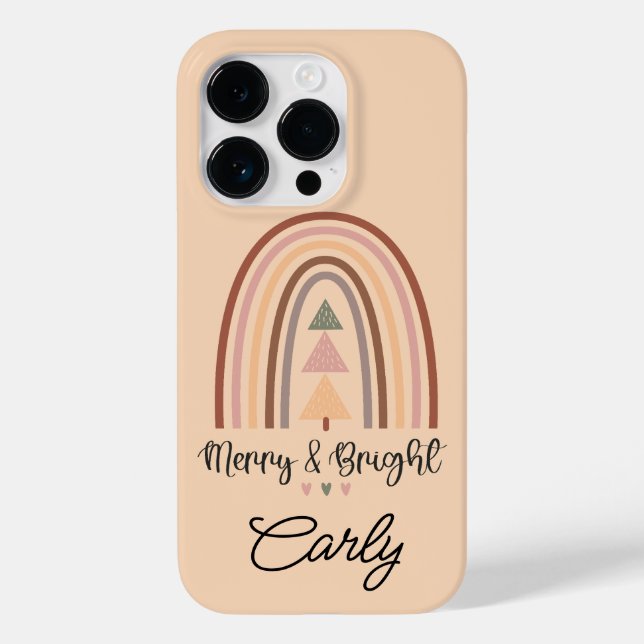 Coques Case-Mate iPhone Noël Boho Beige (Verso)