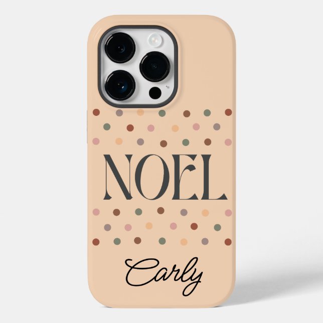Coques Case-Mate iPhone Noël Boho Beige de Noël (Verso)