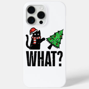 Coque Case-Mate iPhone Noël Chat Tipping Xmas Tree Drôle