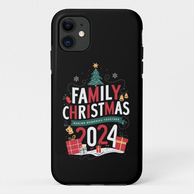 Coques Case-Mate iPhone Noël de famille 2024 Rassembler les souvenirs (Dos)