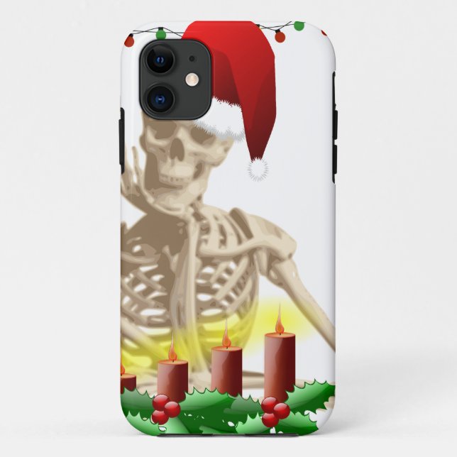 Coques Case-Mate iPhone noël du crâne (Dos)