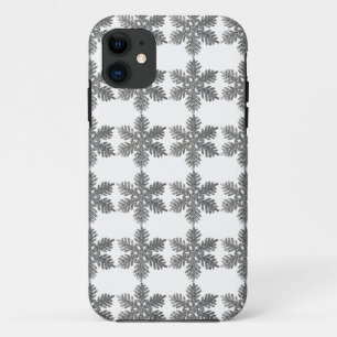 Coque iPhone 11 Noël Fête Silencieux Snowflake Star Design