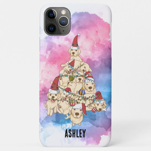 Coques Case-Mate iPhone Noël Funny Labrador Retriever Puppy Noël (Dos)