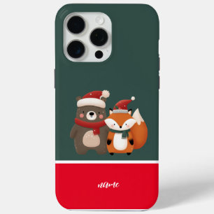 Coque Case-Mate iPhone Noël/hiver Mignonne Ours et renard