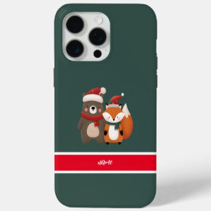 Coque Case-Mate iPhone Noël/hiver Mignonne Ours et renard