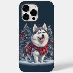 Coque Case-Mate iPhone Noël Husky Chien magique Noël Noël Esprit de Noël