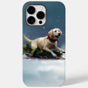 Coque Case-Mate iPhone Noël Labrador neige hiver